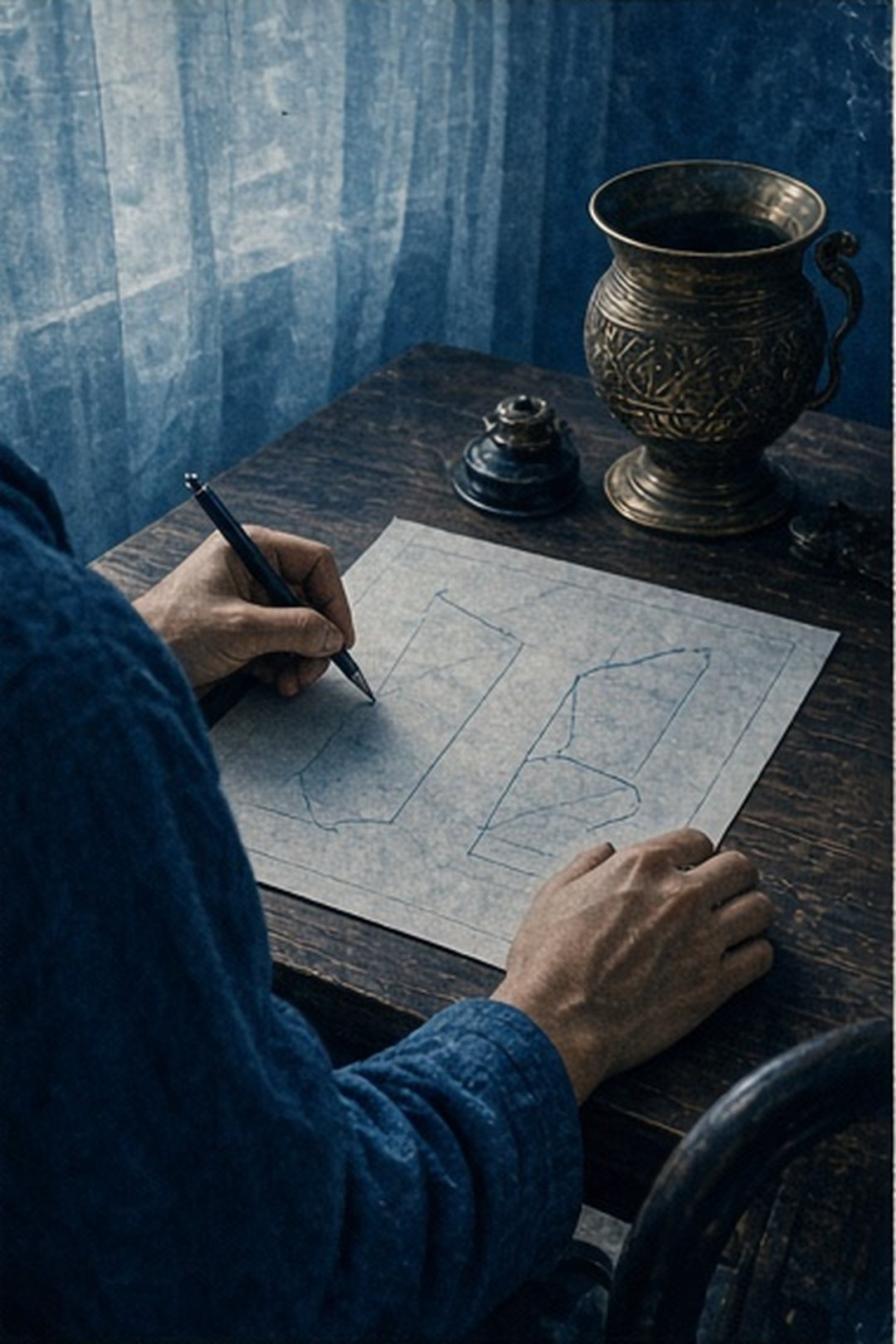 A fictional learner preparing a question for a trusted adviser