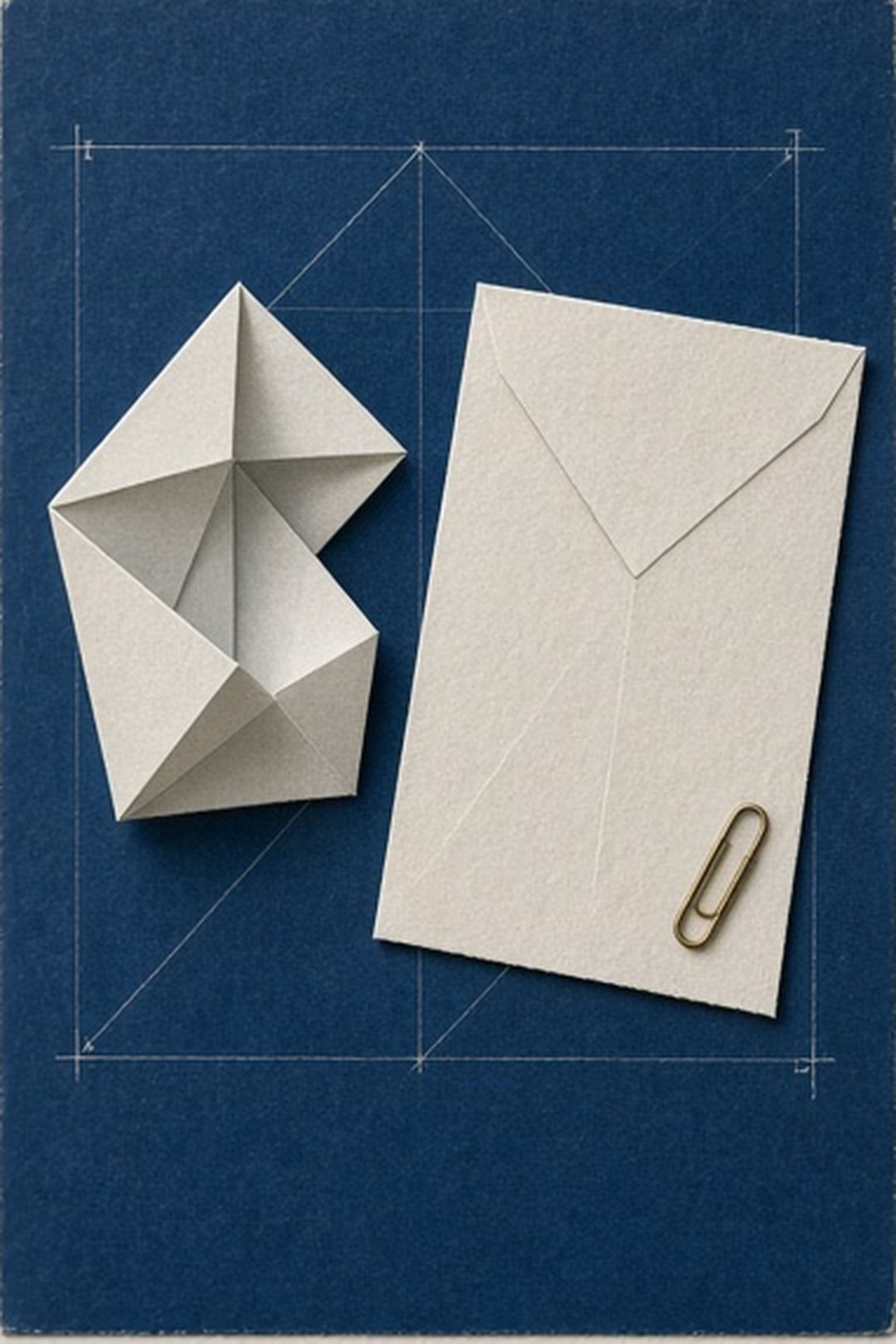 Abstract planning aid separated from a sealed blank application envelope